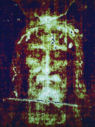This is a Computer-Enhanced Image of the Face on the Shroud of Turin