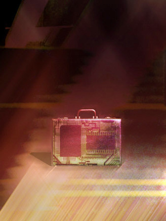 Computer Detail on Briefcase
