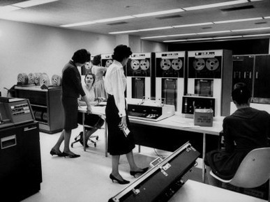 Women Working Ibm Computers in an Office