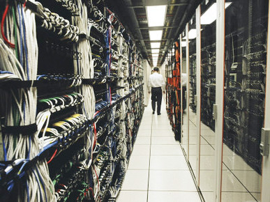 Computer Server Room in an Office That Handles Large Transactions