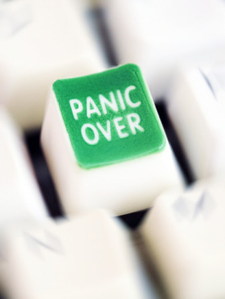 Computer Key Which Reads Panic Over