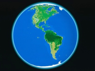 PLANET EARTH AMERICA NORTH AMERICA SOUTH AMERICA COMPUTER GRAPHIC