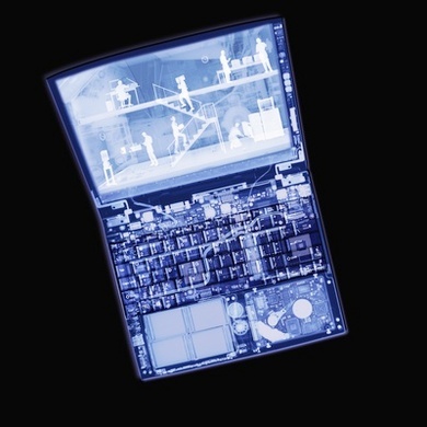 X-ray of Laptop Computer